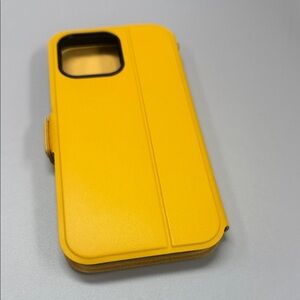 Yellow iPhone 15 Promax Case. New.  Leather
